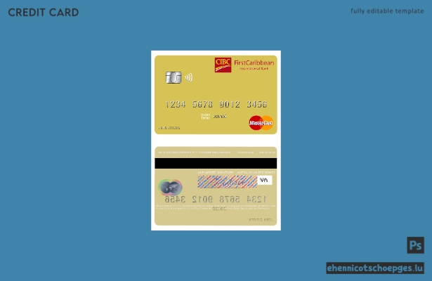 Vorschau der Mastercard der FirstCaribbean International Bank von St. Vincent und den Grenadinen